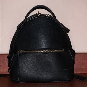 Mini black backpack